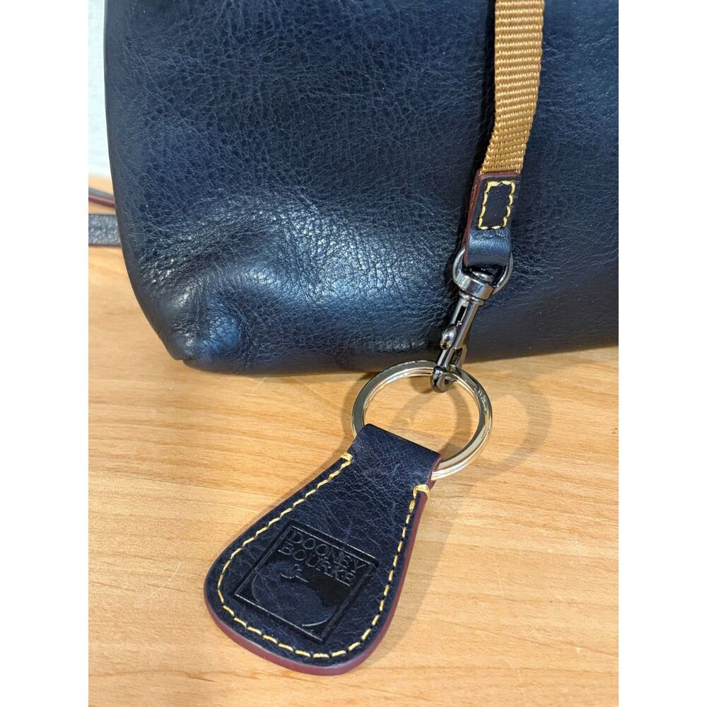 Dooney & Bourke Florentine Leather Ginger Crossbody EUC Navy Blue - Picture 4 of 7